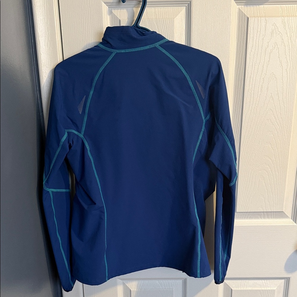 Women’s Eddie Bauer Navy Jacket with Aqua Details - Picture 3 of 3